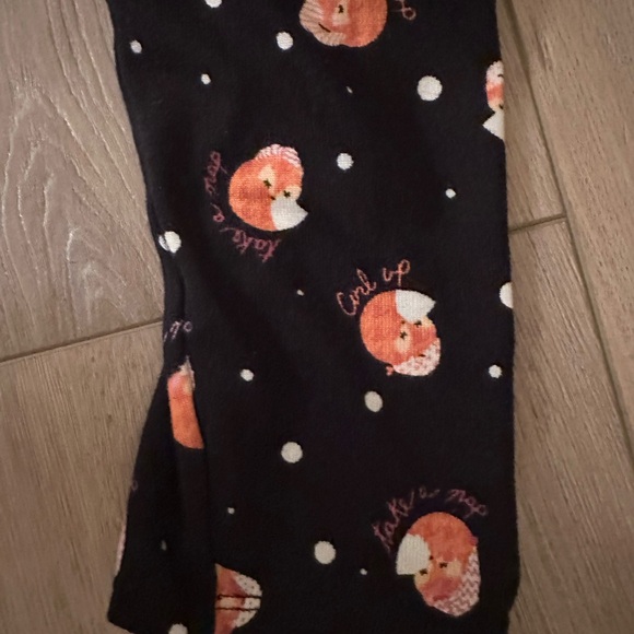 Cuddl Duds Fox Pattern Black Pajama Set - Picture 5 of 10